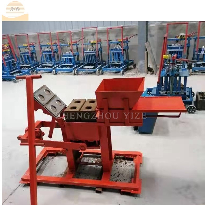 Mini interlocking clay brick making machine Manual brick press for sale