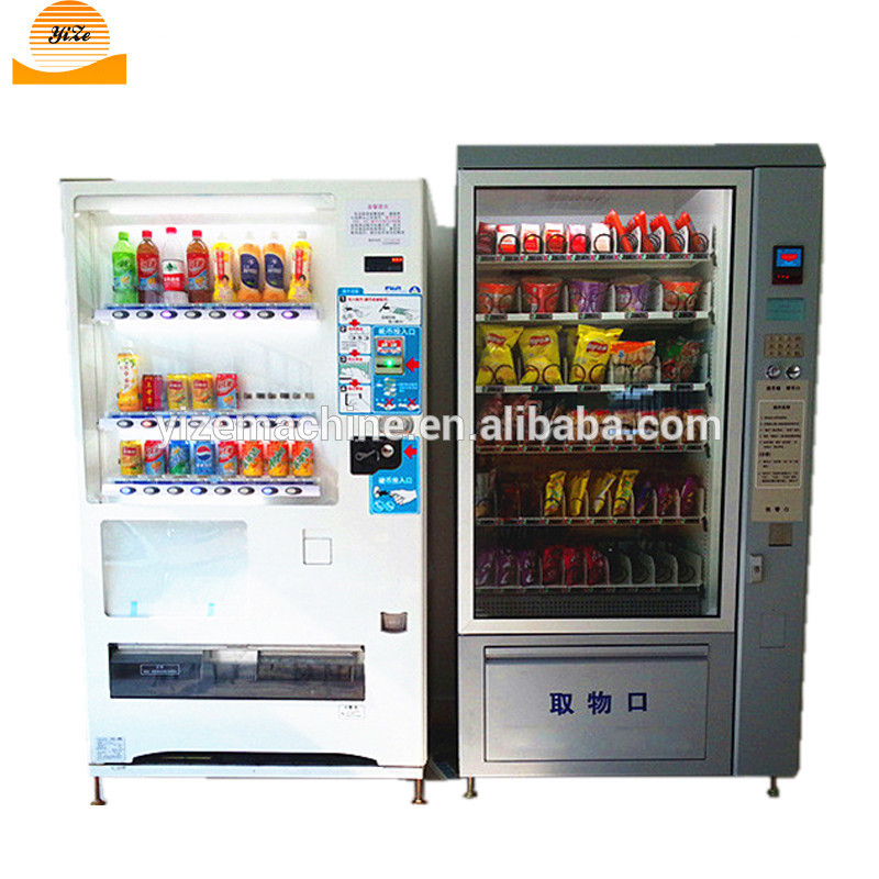 Cooling snack and soft drink vending machine