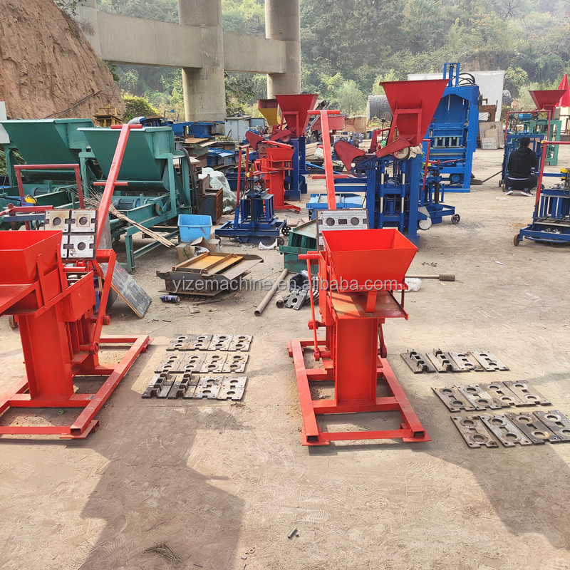 Manual clay brick press machine interlocking clay block brick making machine price for sale in kenya