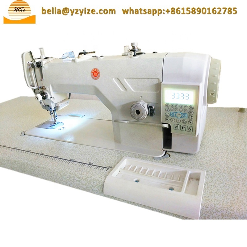 Direct Drive Double Needles Lockstitch Sewing Machine High Speed Lockstitch Dress Sewing Machine