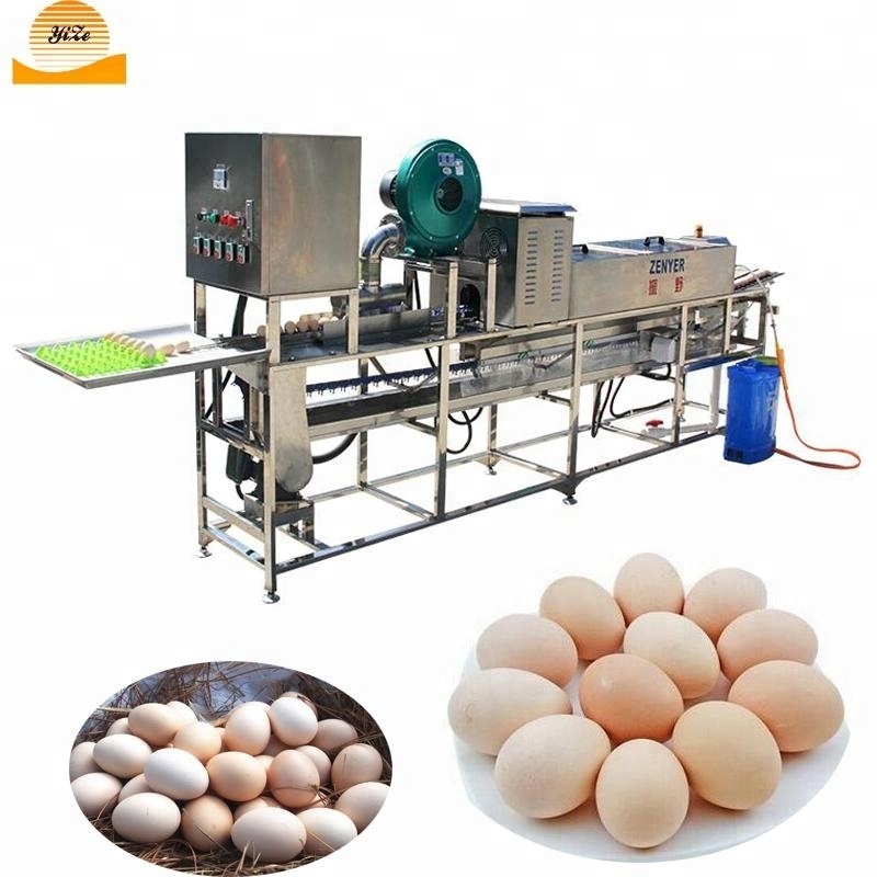 Automatic egg washing machine line for sale / chicken goose egg cleaning machine