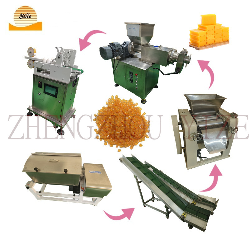 Small Scale Soap Production Line Soap Grinder Cutter Full Automatic Laundry  Bar Soap Making Machine With Conveyor Belt