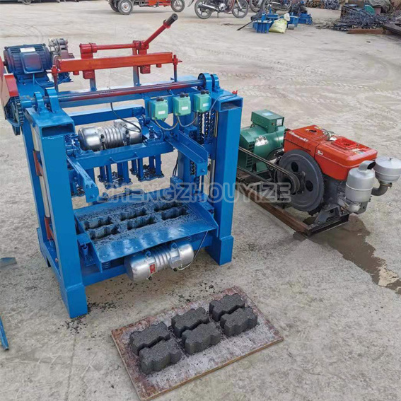 Small industrial sand Hollow Block Making Machine in Africa and mud Concrete soil Cement Brick Making Machine