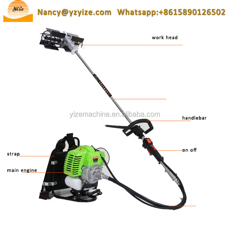 Cow feed grass cutter machine rice wheat chives green onion cutting machine backpack household multifunctional brush cutter