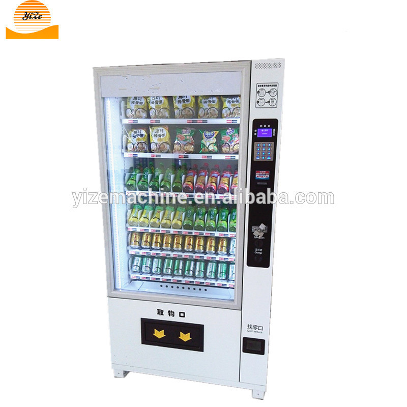 Cooling snack and soft drink vending machine