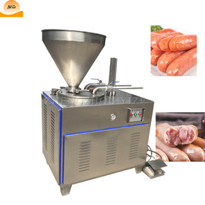 Industrial electric automatic vacuum sausage filler filling machine 304 stainless steel pneumatic bologna sausage stuffer