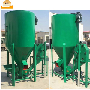 vertical 1 ton stationary poultry animal cattle feed grinder mixer price in kenya for sale