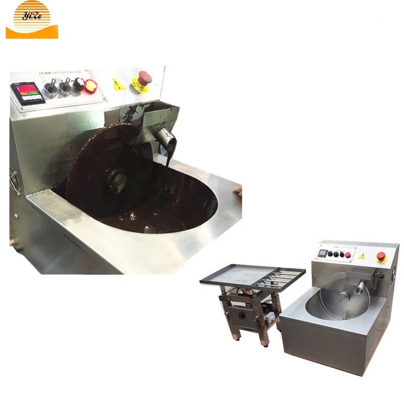 Widely Used Snacks Bread Biscuits Chocolate Melter Pouring Coating Enrobing Machine Chocolate Melting Tempering Machine