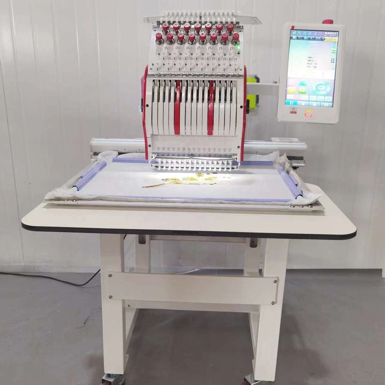 Automatic t shirt single head embroidery machine 1 head cap shoes sewing embroidery machine computerized