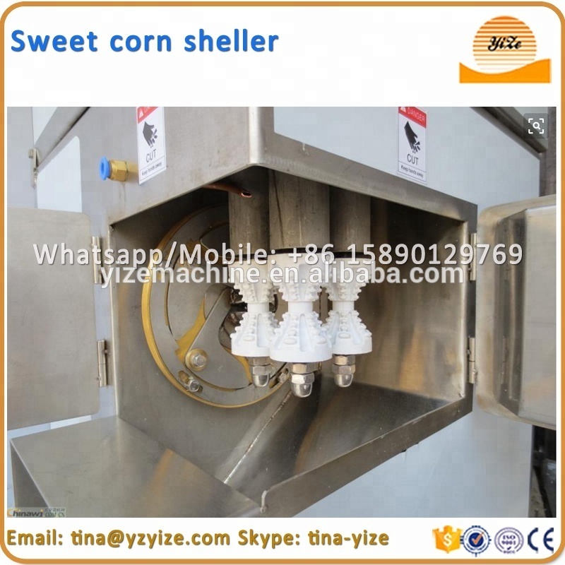 Automatic sweet corn peeler / sweet corn cutter machine / sweet corn processing machines