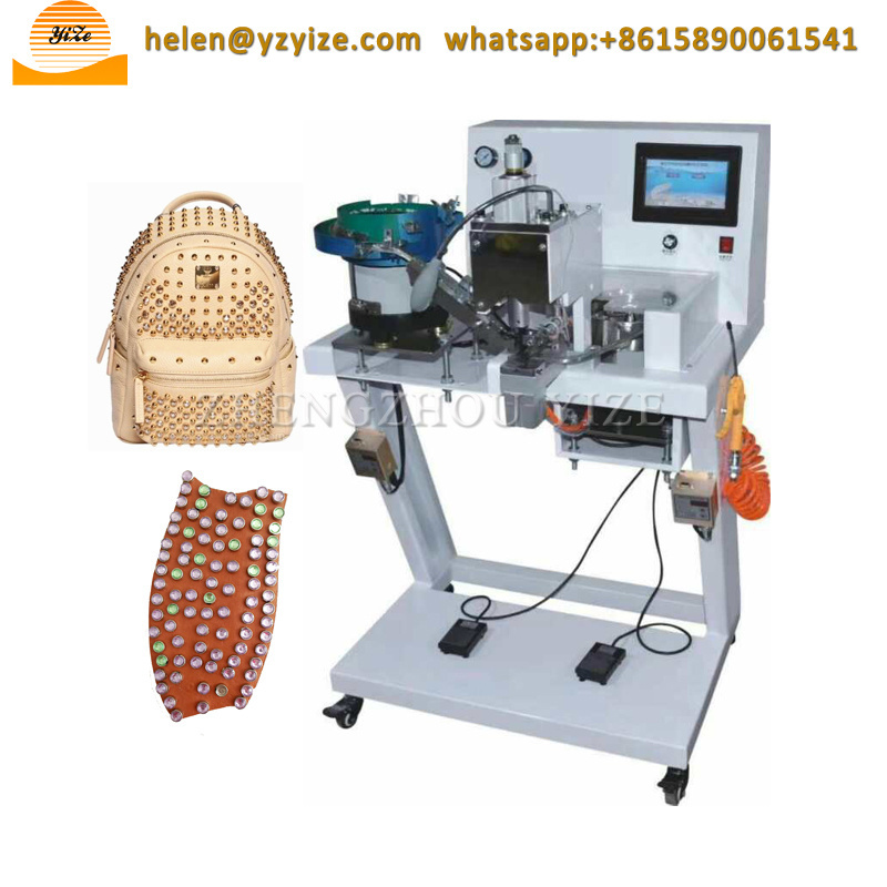 Tmi automatic multi function nail bead machine Pearl beads revet nailing fixing attaching machine prices for fabric