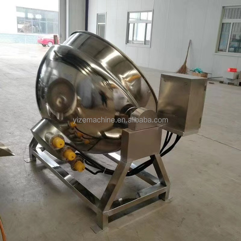 Industrial cooking vat for sauce electric kettle pot steam cooking pot with mixer for food jacketed pot