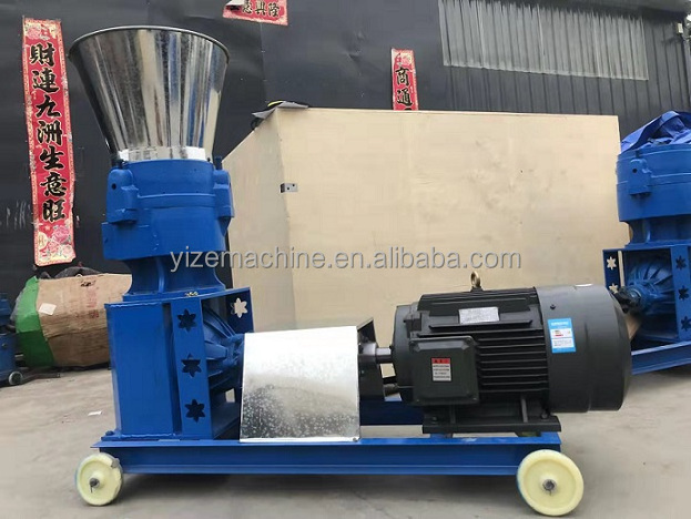 Mini forage alfalfa flat die pellet mill machine for sale animal chicken feed pellet pelletizing making machine in philippines