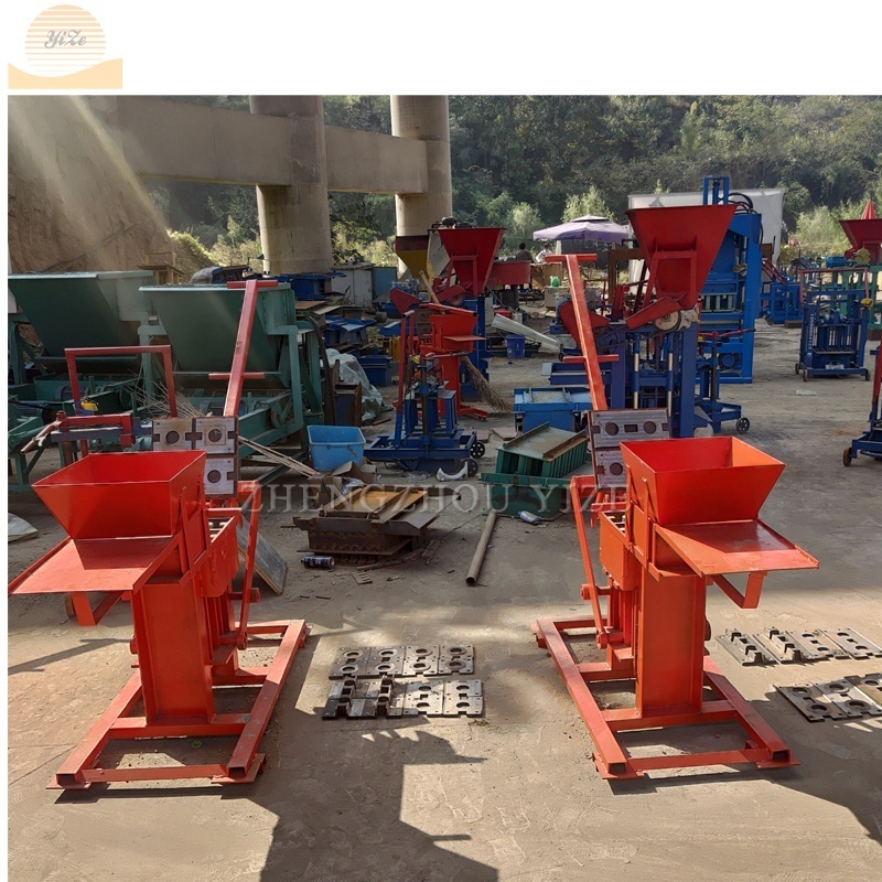 Mini interlocking clay brick making machine Manual brick press for sale