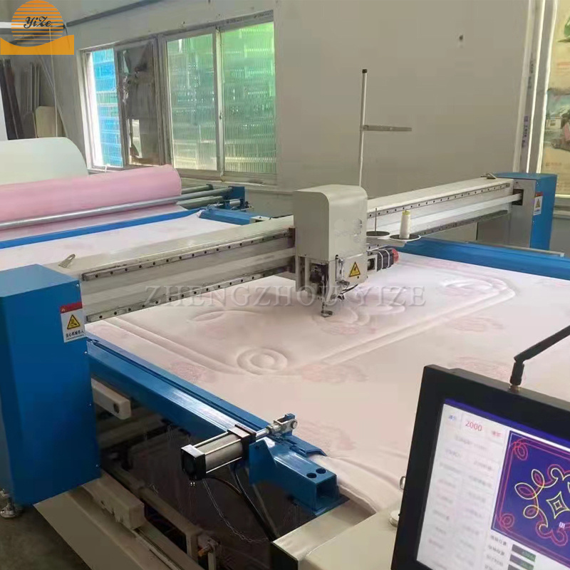 Multi-pattern Industrial Quilting Sewing Making Machine Auto Bed Mattress Computerized Single Needle Continuous Quilting Machine