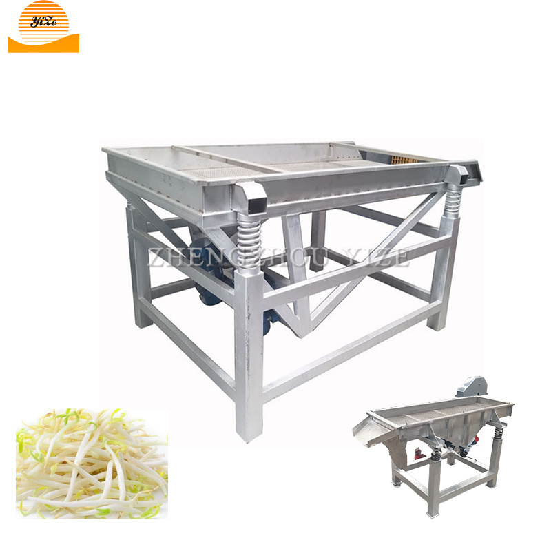 Electric linear bean sprout vibratory skin peeling shell machine mung bean sprouts vibration separator sheller cleaning machine