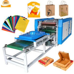 Automatic paper bag printer with dryer logo flexo printing machine 1-5 colors non woven plastic bag printer printing machine