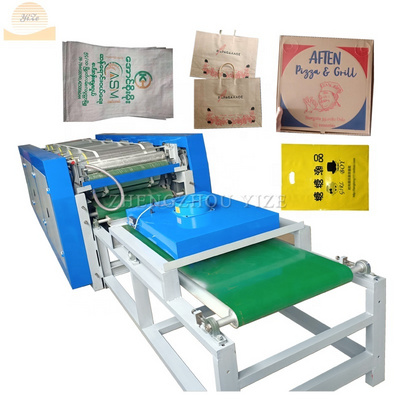 4 colors offset flexo non woven Kraft paper printer rice nylon plastic bags to bag printing machine price