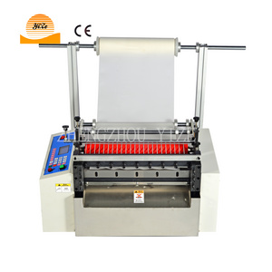 Automatic Paper Roll Cutter 400G Table Model Plastic Roll To Sheet Cutting Machine