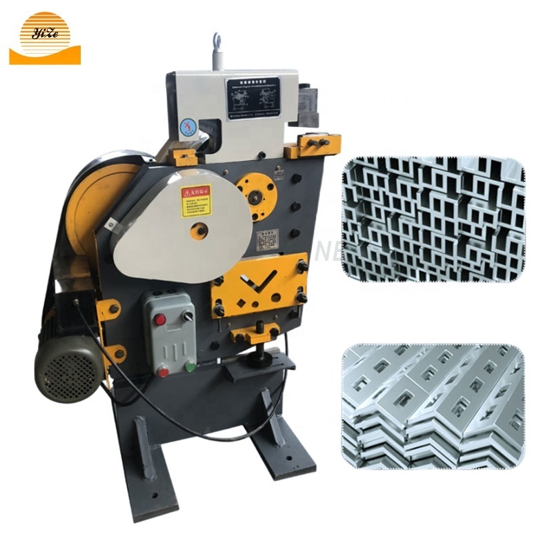 angle iron punching shearing machine electric combine punching and shearing machine ironworker sheet metal