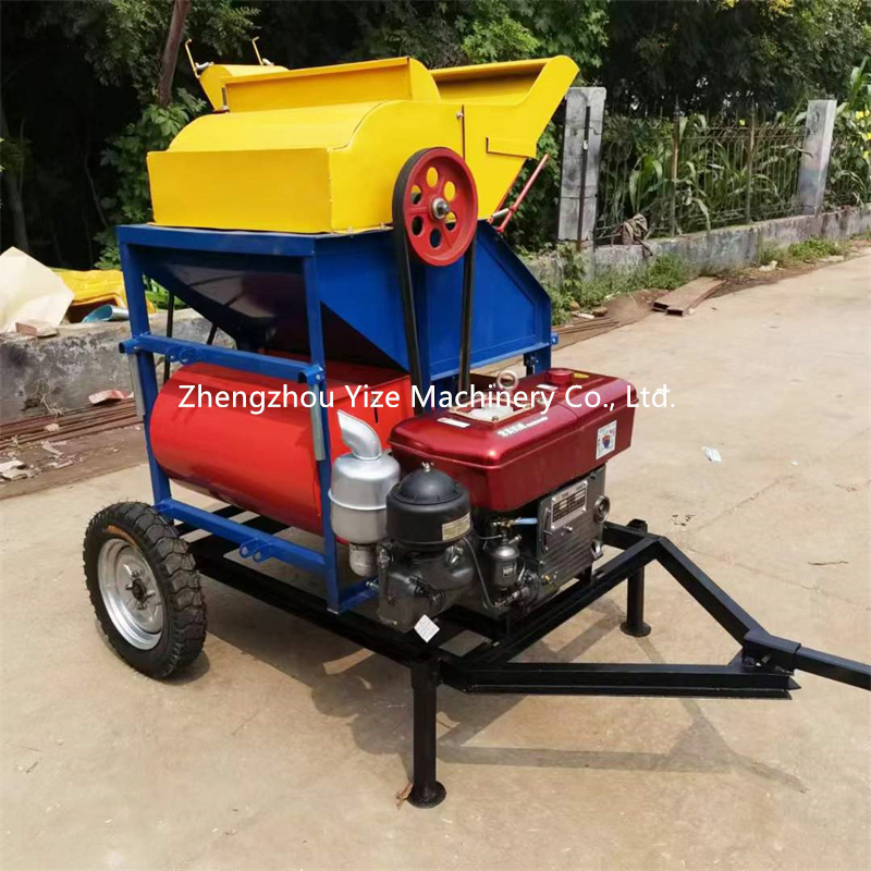 Industrial High Output Tractor Driven Dry Wet Dual Purpose Groundnut Thresher Harvesting Machine Peanut Picker