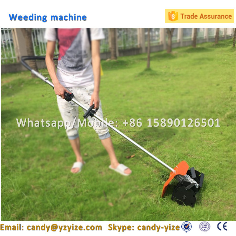 mini gasoline power rotary paddy weeder