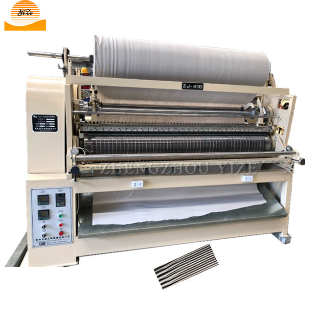 Automatic sunray cloth fabric pleating machine Fabric pleat folding making machine 217