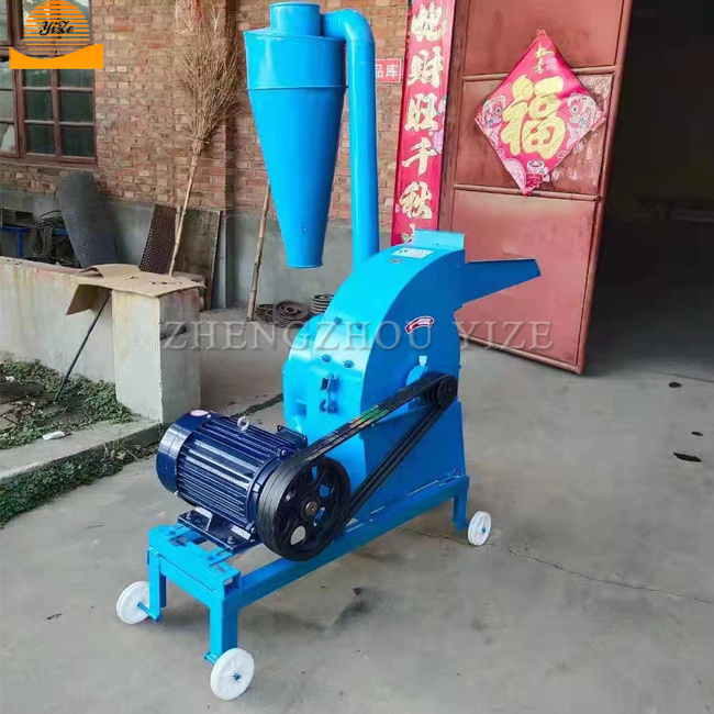 Grass maize corn crusher hammer mill machine hay chopping straw crusher grain grinder for animal livestock feed