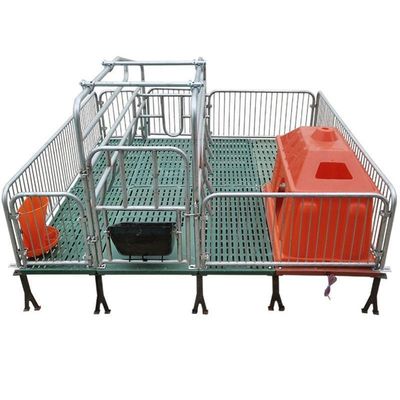 2022 Hot Sale Breeding Stalls Of Galvanized Pig Cage Swine Farm Equipment  Sow Farrowing Crate