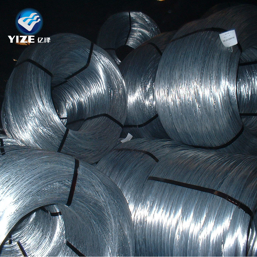 Galvanized Wire Swg 2.5 8 9 12 13 17 28 Gauge Baling Wire Hot Dipped Galvanized Cutting 10-30g/sqm 40-50kg/sqm YIZE