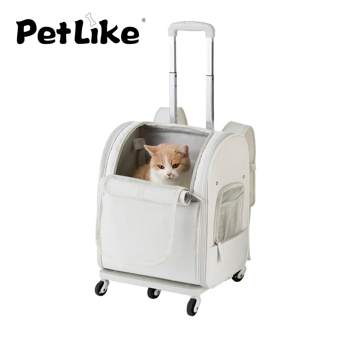 PetLike Wholesale Price Pet Carrier Bag Pet Luggage with wheels luggage carry travel trolley case