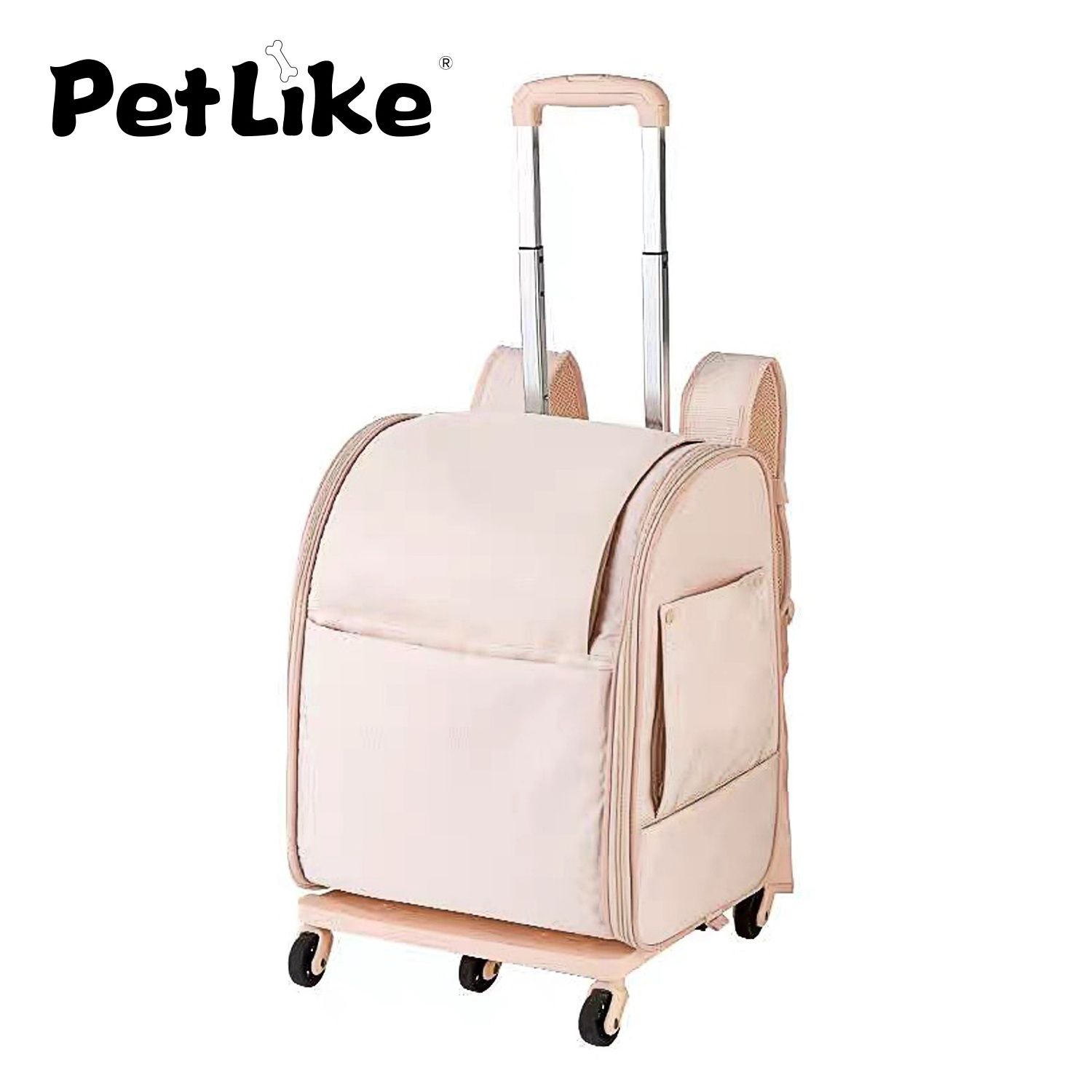 PetLike Wholesale Price Pet Carrier Bag Pet Luggage with wheels luggage carry travel trolley case