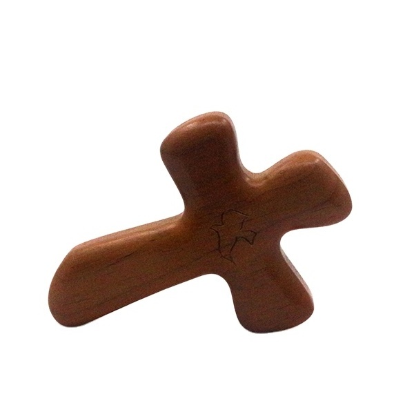 Custom wholesale Christian Wooden Hand Holding Cross wood cross