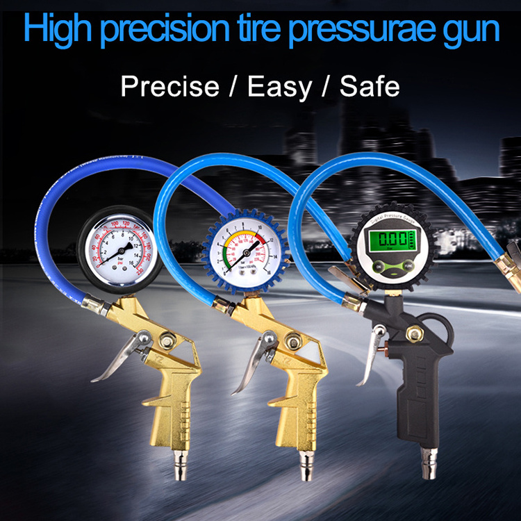 Car Tyre Inflator with Air Pressure Gauge Tire inflator gun