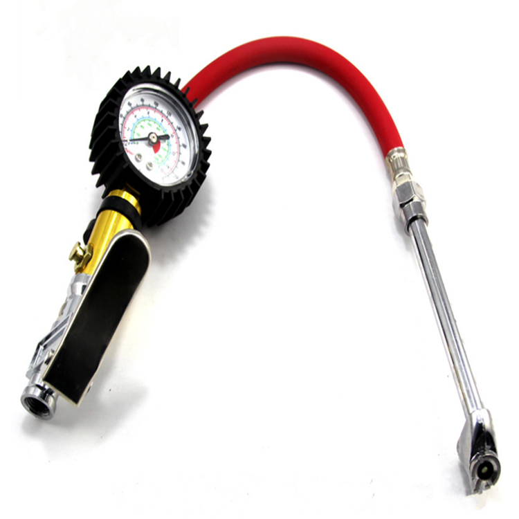 220 psi Tire Inflating Gun Air Inflator With Tester Auto Manometer Tire Pressure Gauge