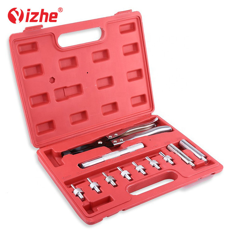 11pcs Valve Stem Oil Seal Plier And Driving Socket Drive Handle Adapters Removal & Installer Valve Stem Seal Removal Tool