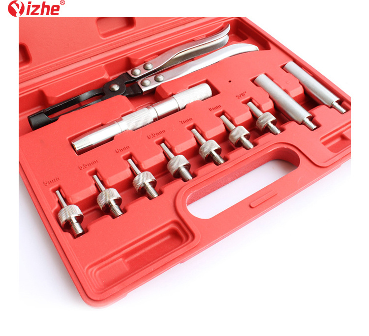 11pcs Valve Stem Oil Seal Plier And Driving Socket Drive Handle Adapters Removal & Installer Valve Stem Seal Removal Tool