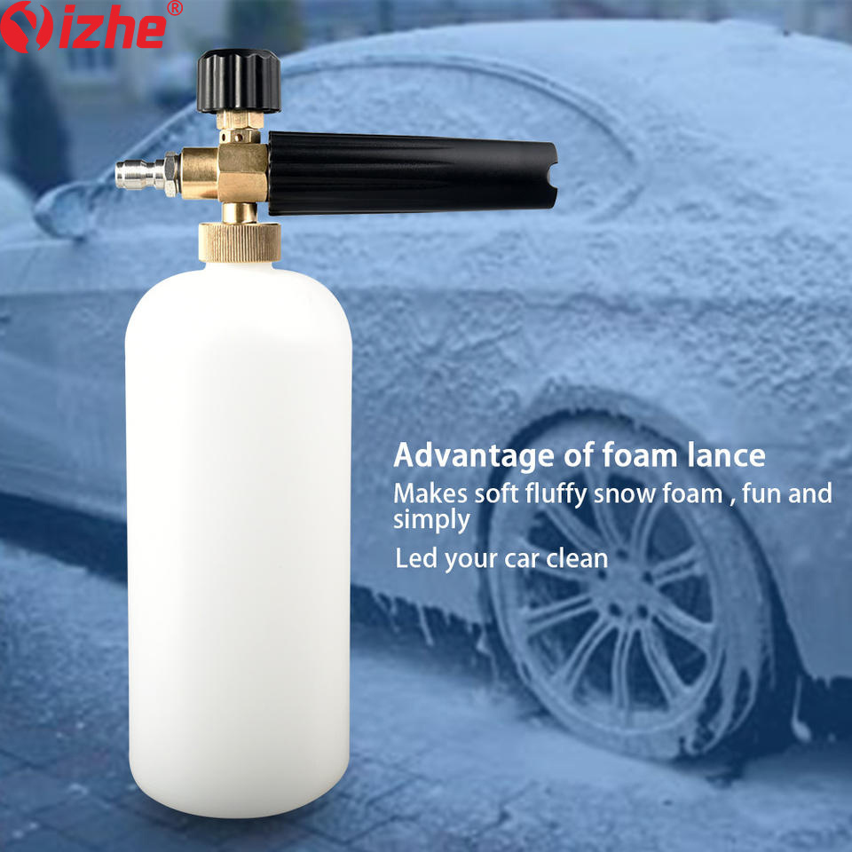 High Pressure Car Wash Snow Foam Cannon Cleaning Equipment Foam Lance Spray Cannon Snow Foam Lance with 1/4'' Quick connector