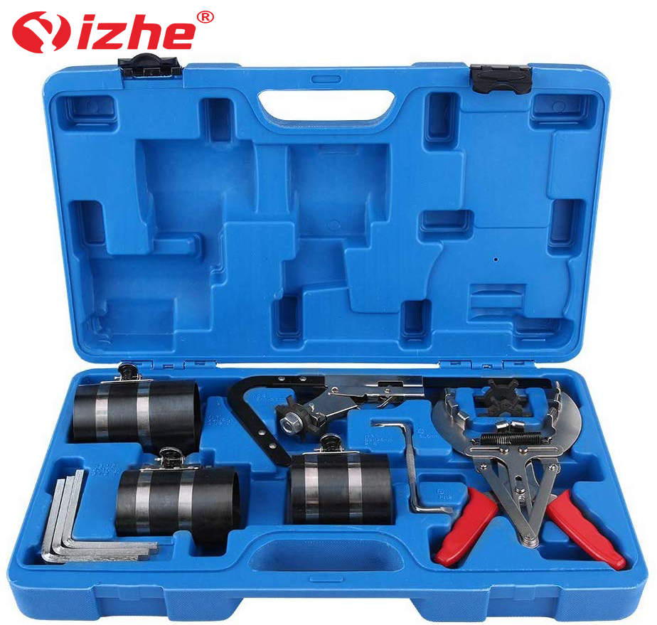 Piston Ring Compressor Tool, Professional Piston Clamp Tool Set Piston Ring Compressor