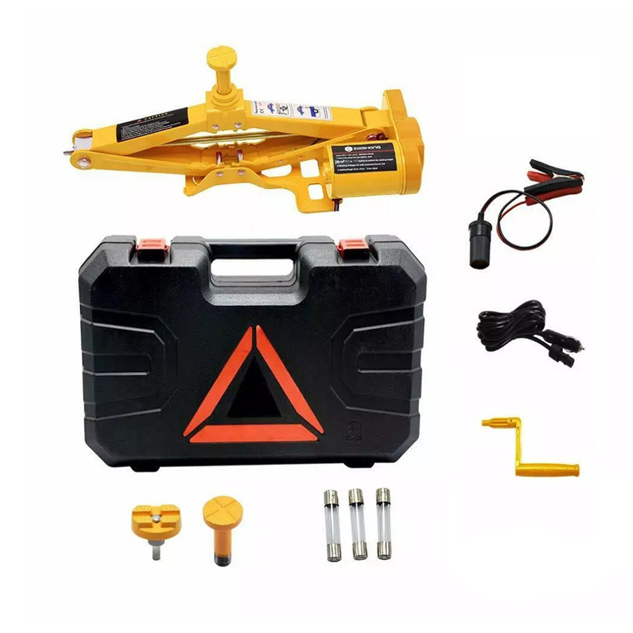 Electric Car Hydraulic Jack Vehicle Tools 3 Ton Car Jacks 12v Electric Car Scissor Jack 2 in 1