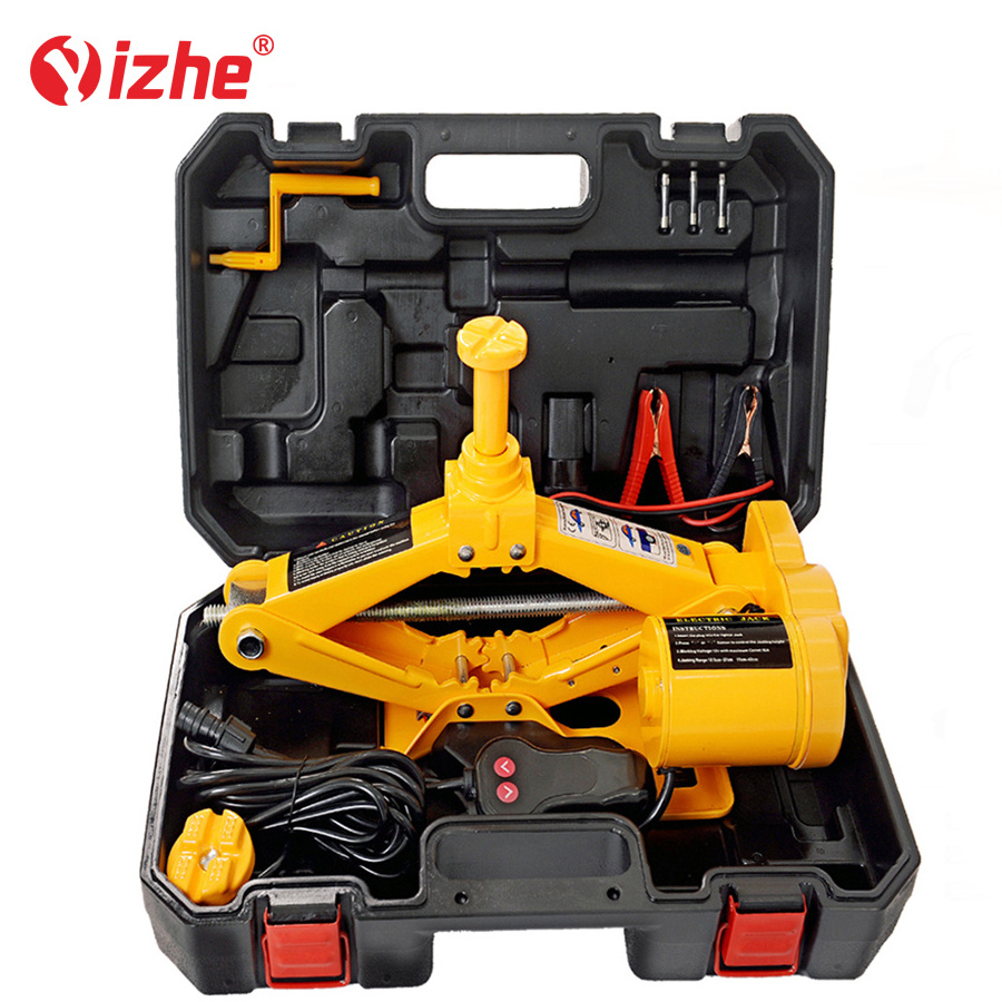 Electric Car Hydraulic Jack Vehicle Tools 3 Ton Car Jacks 12v Electric Car Scissor Jack 2 in 1