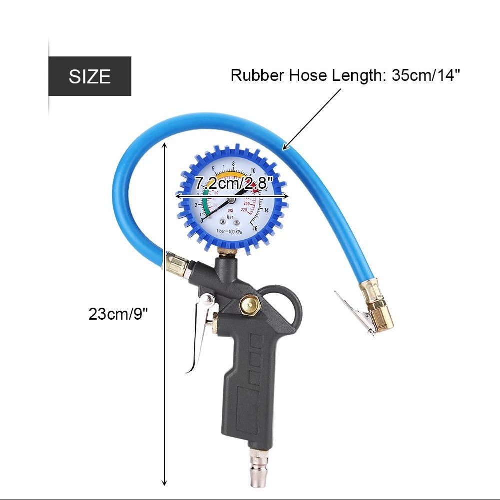 Hydraulic Tyre Inflator Gun with Digital Pressure Gauge