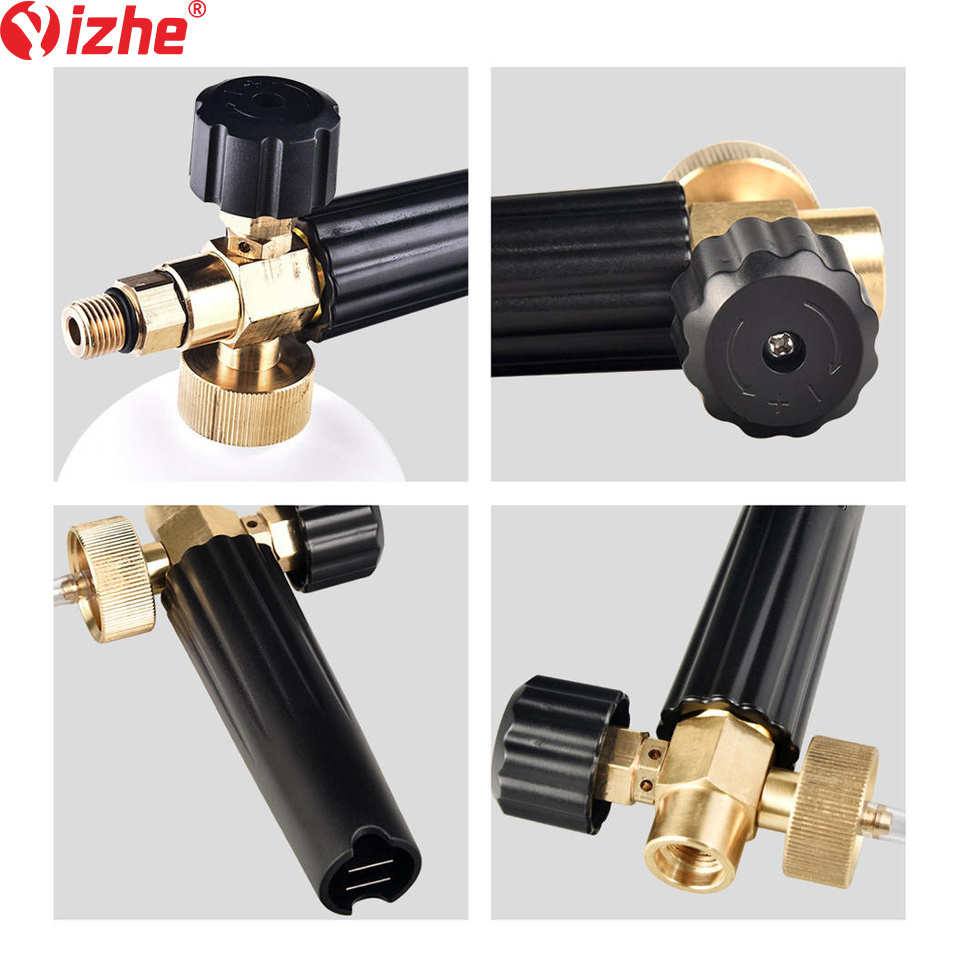 High Pressure Car Wash Snow Foam Cannon Cleaning Equipment Foam Lance Spray Cannon Snow Foam Lance with 1/4'' Quick connector