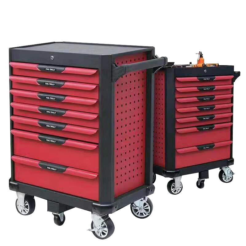 7 Drawers Garage Tool Cabinets Mobile Rolling Steel Material And Cabinet Type Tool Chest Roller Storage Cabinet Trolley