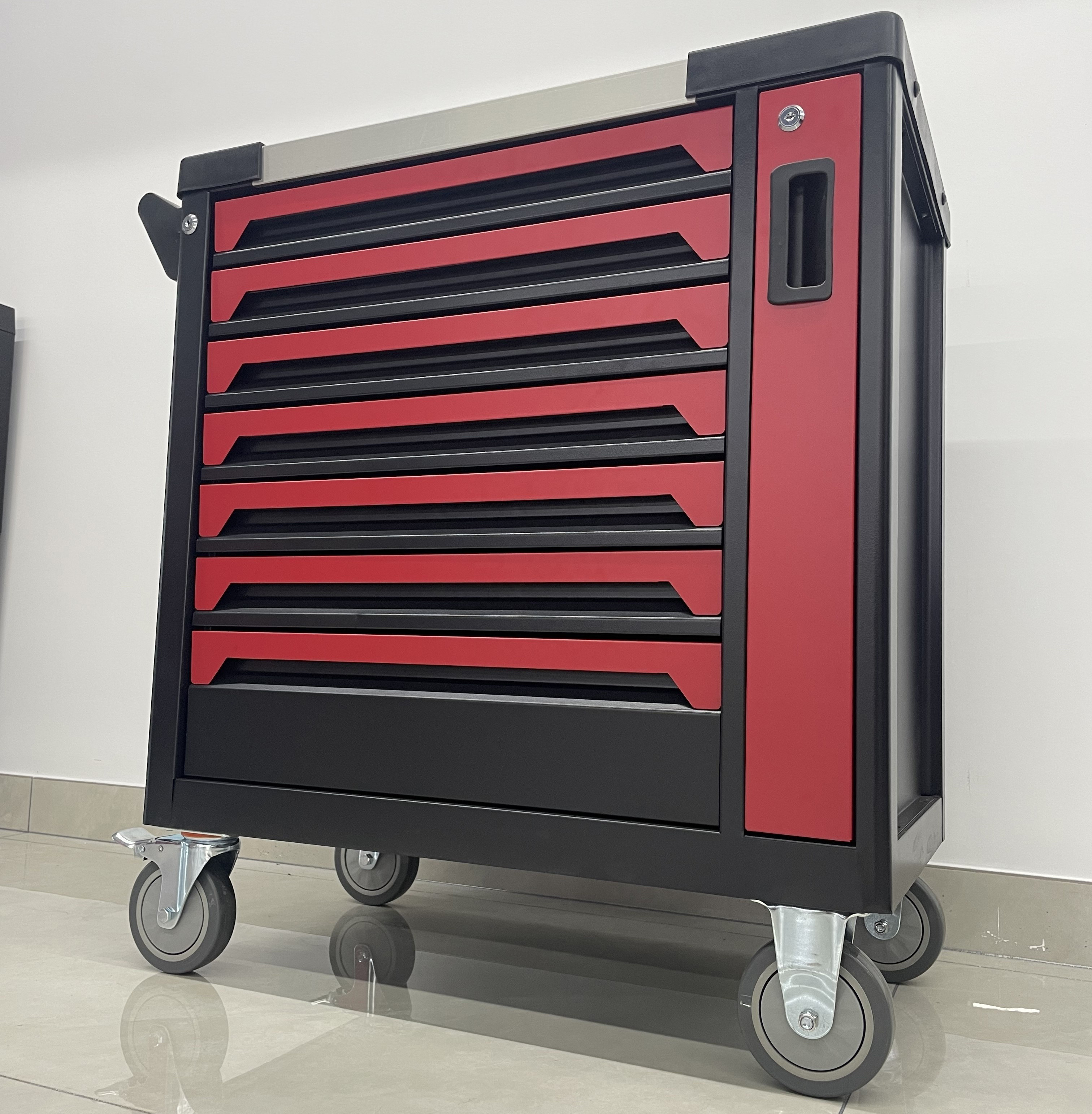 7 Drawer 31'' Rolling Tool Cart Trolley Heavy Duty Tool Storage Cabinet With 250 pcs Tool Sets For Repair Shop