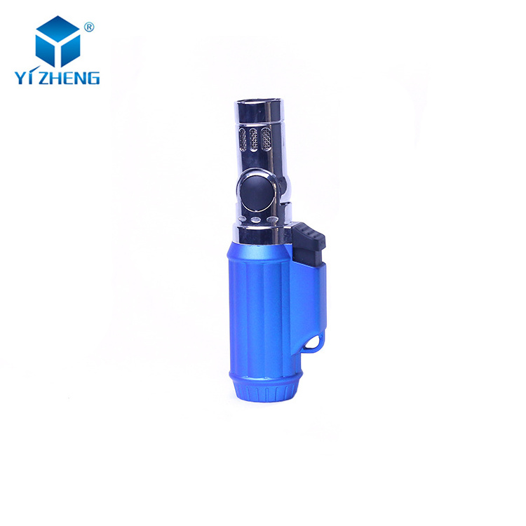 Burning Time 15 Mins Gas Volume 5.2 G Round Four Flame Length Adjustable Torch Cigar Lighter