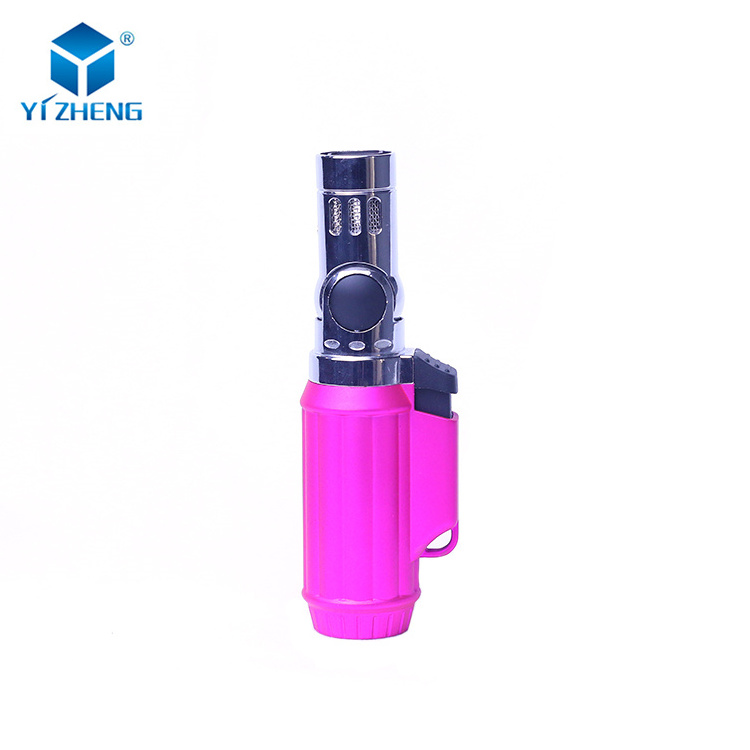 Burning Time 15 Mins Gas Volume 5.2 G Round Four Flame Length Adjustable Torch Cigar Lighter