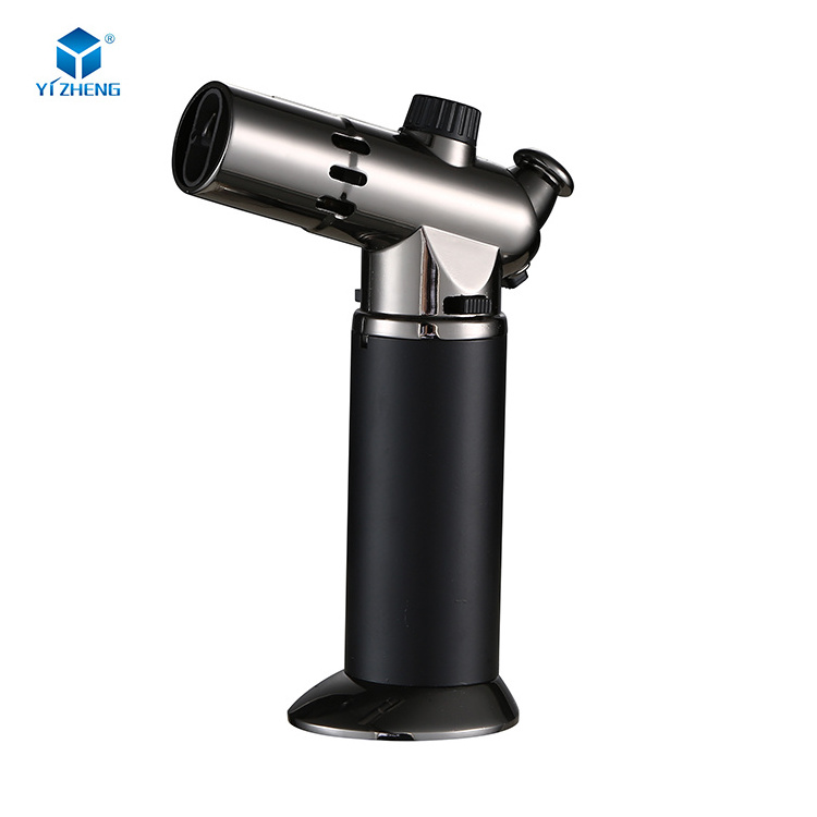 Head Rotatable Professional Refillable Cigar And Cigarettes BBQ Lighters Kitchen Chef Butane Culinary Blow Cooking Torch