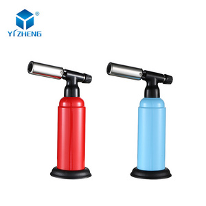 Outdoor Cooking Refillable Windproof Cigarette Blow Cigar Butane Jobon Torch Lighter