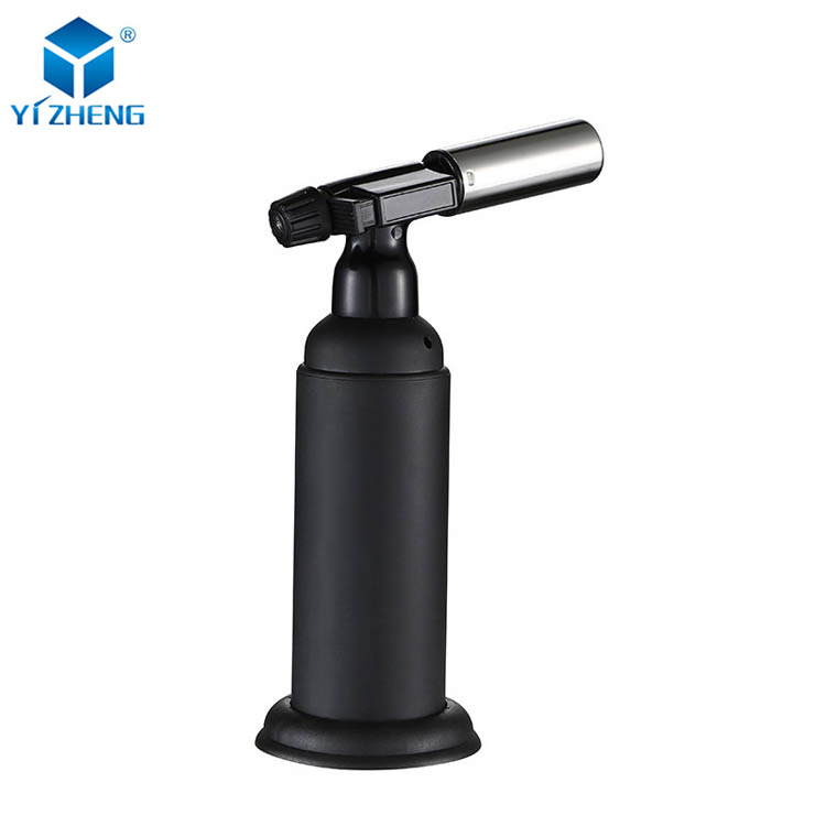 New Product Refillable Black Torch Lighters Butane Gas Torch Lighter